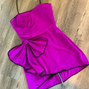 💜 JuJu Costa Purple Silk Halter Dress - 6 💜